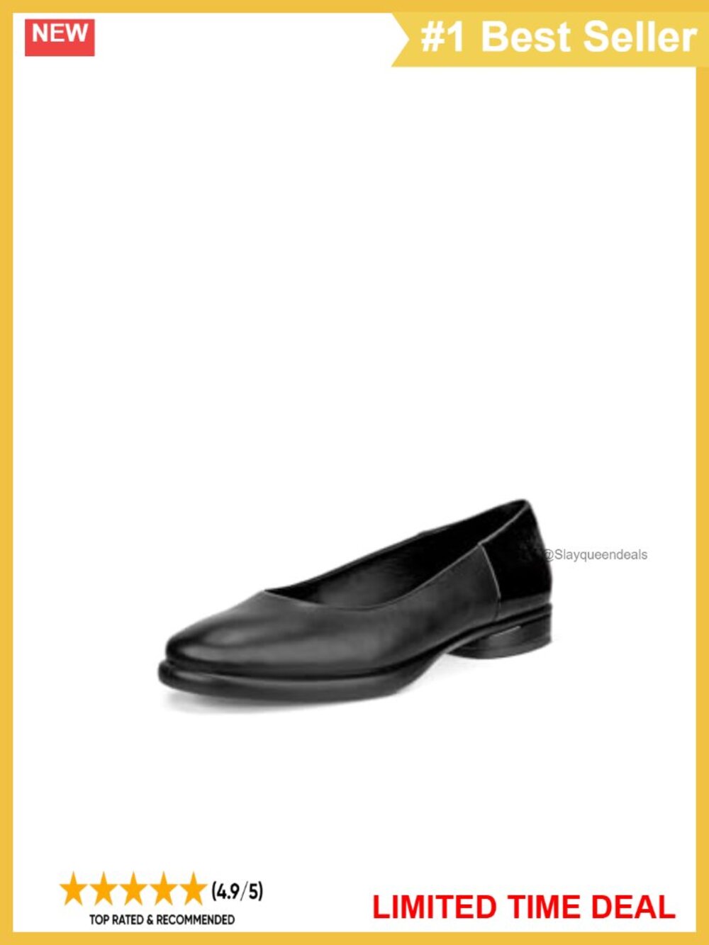 Sculpted Luxe Ballerina Flats Leather Round Toe Pull-On Mary-Jane Comfort
